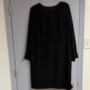Jones New York Black Long Sleeve Dress